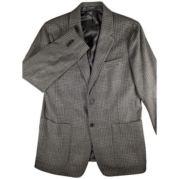 Banana Republic Other - Banana Republic Tailored Fit‎ Blazer Sport Coat Brown Houndstooth Menswear 44L